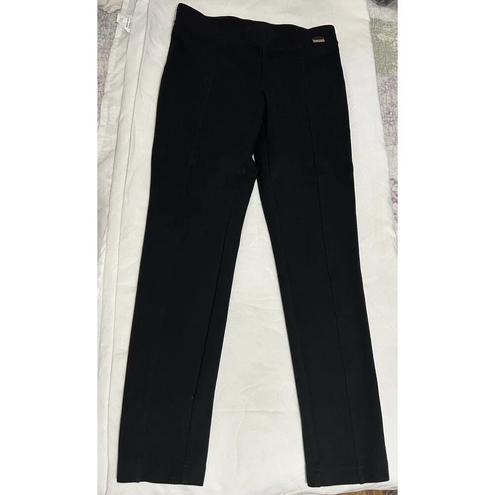 Calvin Klein Women's Power Stretch Small Black Pull-On Skinny Pants